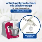 Mitnehmer Set 2x wie Bosch 00630760 für Küchenmaschine MUM5 MUZ5VL1 MUZ5DS – Bild 2