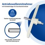 Mitnehmer Set 2x wie Bosch 00630760 für Küchenmaschine MUM5 MUZ5VL1 MUZ5DS – Bild 3