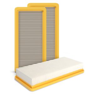 Flachfaltenfilter Set 3x wie Kärcher 6.414-631.0 für Staubsauger