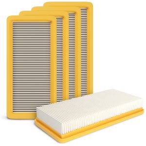 Lamellenfilter Set 5 Stück wie Kärcher 6.414-631.0 Filter für Staubsauger