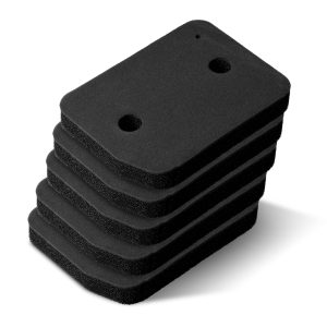 Schaumstofffilter 5x passend wie Miele 9164761 207x155mm für Trockner