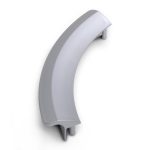 Türgriff wie Siemens Bosch Neff 00643356 silbern 240x41x34mm für Trockner