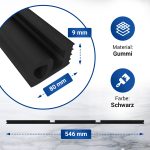 Türdichtung wie Electrolux 152740100/2 Schürzendichtung für Spülmaschine – Bild 2