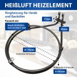 Heizelement wie Bosch 00499003 Ringheizung 2400W 230V für Backofen Herd – Bild 2