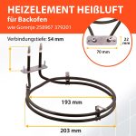 Heizelement wie Gorenje 258967 379201 Ringheizung 2200W 230V für Backofen