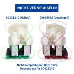 Magnetventil wie Bosch 00428210 Ventil 2fach 180° 10,5mmØ für Waschmaschine – Bild 6