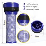 Motorschutzfilterzylinder Motorfilter kompatibel mit Dyson 923413-01 Set 2 St.
