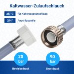 Zulaufschlauch 1,5m 25°C universal Schlauch für Geschirrspüler Waschmaschine – Bild 4