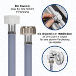 Zulaufschlauch 1,5m 25°C universal Schlauch für Geschirrspüler Waschmaschine – Bild 6
