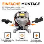 Kohlebürsten 2Stk kompatibel mit Whirlpool 481236248004 für Waschmaschine