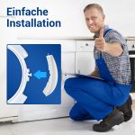Türgriff Griff wie Bosch 00266751 mit Achsen für Waschmaschine – Bild 4