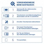Türscharnier 2 Stück passend wie Bosch 00268698 Scharnier-Set für Kühlschrank – Bild 5