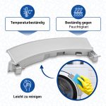 Türgriff wie Bosch 00648581 mit Achsen für Waschmaschine Waschtrockner – Bild 6