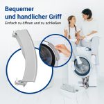 Türgriff wie Bosch 00648581 mit Achsen für Waschmaschine Waschtrockner – Bild 7