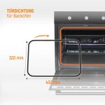 Türdichtung wie Ariston C00081579 rundum 430x320mm Türgummi für Backofen Herd