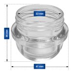 Lampenabdeckung Gorenje 639157 41mmØ Glas für Backofen Herd – Bild 2