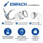 Schlauchschelle 20-32mmØ W2 Chromstahl für Waschmaschine Geschirrspüler