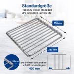 Grillrost ausziehbar 230-400mm universal Backofengitter für Backofen Herd – Bild 3