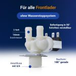 Magnetventil wie Bauknecht 481228128006 14,0mmØ universal für Waschmaschine