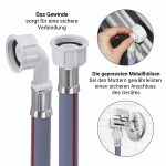Zulaufschlauch 1,5m 25°C Schlauch universal für Waschmaschine Geschirrspüler – Bild 6