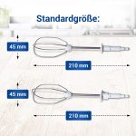 Rührbesen Bosch 00659596 Quirl Set 2x rechts + links für Handmixer – Bild 2