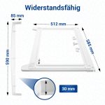 Zwischenbaurahmen Bosch 00244024 WTZ11310 T20 für Waschmaschine Trockner – Bild 2