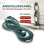 Anschlusskabel wie Vorwerk mit Eurostecker 10m für VK 135 / VK 136 Staubsauger