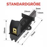 Kohlebürsten 2Stk wie Beko 371201202 L93MF7 für Waschmaschine – Bild 2