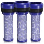 Motorschutzfilterzylinder Motorfilter kompatibel mit Dyson 923413-01 Set 3 St.