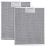 Metallfettfilter wie Bosch 00353110 310x250mm 2 Stück für Dunstabzugshaube