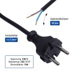 Anschlusskabel 2m wie Bachmann 304778 für Haartrockner – Bild 4