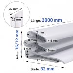 Türdichtung 2 m Universal weiß PVC für Kühlschrank Gefrierschrank – Bild 2