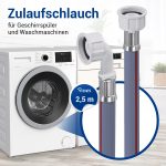 Zulaufschlauch universal 2,5m 25°C Kaltwasser für Waschmaschine Spülmaschine – Bild 3