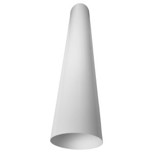 Rundrohr 1m mit Rund-Anschlusssystem für 150er Luftführungssysteme