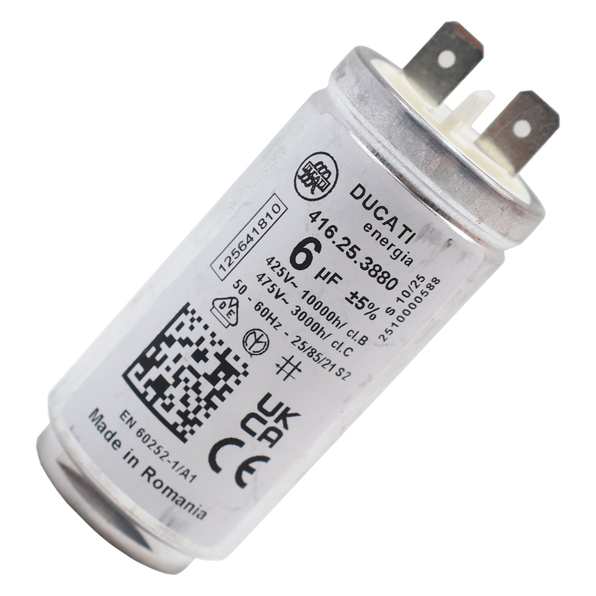 Kondensator AEG Electrolux 125641810/2 Motor 6µF 425/475V für Trockner Kondensator AEG Electrolux 125641810/2 Motor 6µF 425/475V für Trockner