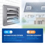 Jalousie 150erR Edelstahl 180x180 mm Lüftungsgitter für Luftführungssysteme – Bild 4