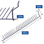 Unterkorbeinsatz 2x wie Bosch 00668360 23 Stacheln für Teller Geschirrspüler – Bild 3