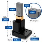 Kohlebürsten 2 Stück für Dyson DC05 DC07 DC08 Staubsauger – Bild 2