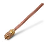 Füllrohr wie Lokring 6NFMSSV mit Schraderventil 1/4 Zoll SAE für Kühlschrank