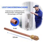 Füllrohr wie Lokring 6NFMSSV mit Schraderventil 1/4"SAE für Rohre 6 mm