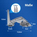 Türscharnier Set wie Bosch 00481147 für Kühlschrank – Bild 5