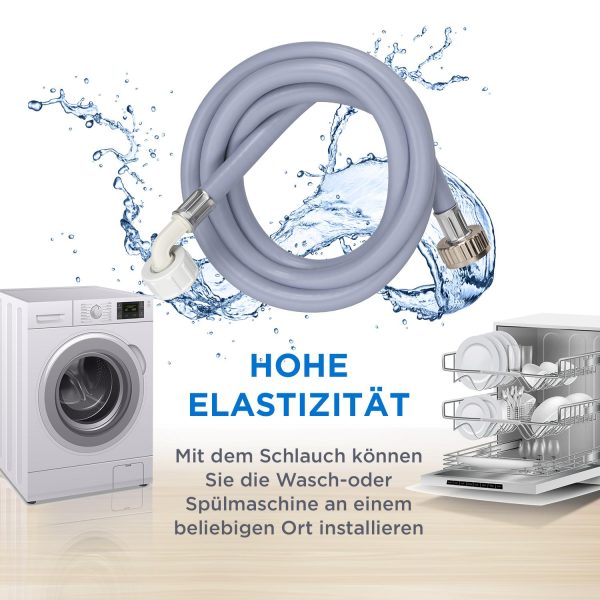 Zulaufschlauch universal 2,5m 25°C Kaltwasser für Waschmaschine Spülmaschine