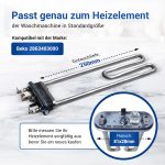 Heizelement wie Beko 2863403000 230V 1950W für Waschmaschine – Bild 3