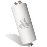 Kondensator 70µF 450V universal mit Steckfahnen Befestigungsschraube CBB60