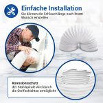 Abluftschlauch 150er 2,80m PVC-Schlauch für Dunstabzugshaube – Bild 5