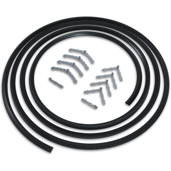 Türdichtung universal 2920 mm mit Befestigungshaken zuschneidbar für Backofen Herd