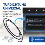 Türdichtung universal 2920 mm mit Befestigungshaken zuschneidbar für Backofen Herd – Bild 2
