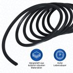 Türdichtung universal 2920 mm mit Befestigungshaken zuschneidbar für Backofen Herd – Bild 4