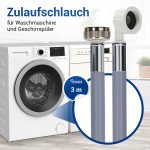Zulaufschlauch Aquastop universell 3,0m 90°C für Waschmaschine Geschirrspüler