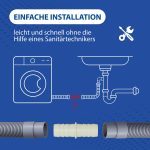 Ablaufschlauch Verbinder 22/22mmØ für Waschmaschine und Spülmaschine